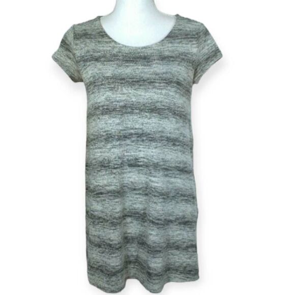 MOSSIMO GRAY STRIPE SWING DRESS SZ.M EUC - Picture 1 of 4